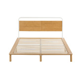 Temple &amp; Webster Aylen Bamboo Bed Frame &amp; Pocket Spring Mattress Set