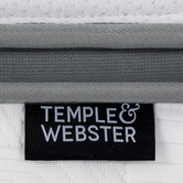 Temple &amp; Webster Aylen Bamboo Bed Frame &amp; Pocket Spring Mattress Set