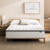 Temple &amp; Webster Aylen Bamboo Bed Frame &amp; Pocket Spring Mattress Set