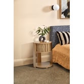 Temple &amp; Webster Tammy Tambour Bedside Table