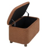 Temple &amp; Webster Duncan Boucle Storage Ottoman Bench