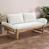 Temple &amp; Webster Martinique Acacia Wood Outdoor Daybed