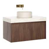 Temple &amp; Webster Florence 900mm Wall Hung Single Vanity
