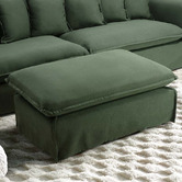 Temple &amp; Webster Montauk Slipcover Ottoman