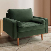 Temple &amp; Webster Stockholm Velvet Armchair