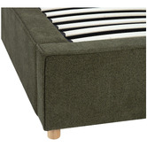 Temple &amp; Webster Hyde Boucle Gas Lift Queen Bed