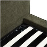 Temple &amp; Webster Hyde Boucle Gas Lift Queen Bed