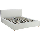 Temple &amp; Webster Hyde Boucle Gas Lift Queen Bed