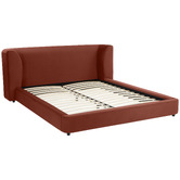 Temple &amp; Webster Gala Velvet Queen Bed