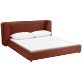 Temple &amp; Webster Gala Velvet Queen Bed
