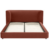 Temple &amp; Webster Gala Velvet Queen Bed