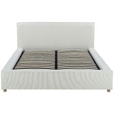 Temple &amp; Webster Hyde Boucle Gas Lift Queen Bed