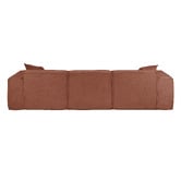 Temple &amp; Webster Cubo 4 Seater Chenille Modular Sofa &amp; Ottoman Set