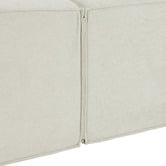 Temple &amp; Webster Cubo 4 Seater Chenille Modular Sofa &amp; Ottoman Set