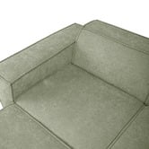 Temple &amp; Webster Cubo 4 Seater Chenille Modular Sofa &amp; Ottoman Set