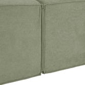 Temple &amp; Webster Cubo 4 Seater Chenille Modular Sofa &amp; Ottoman Set