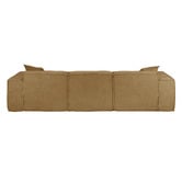 Temple &amp; Webster Cubo 4 Seater Chenille Modular Sofa &amp; Ottoman Set