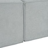 Temple &amp; Webster Cubo 4 Seater Chenille Modular Sofa &amp; Ottoman Set
