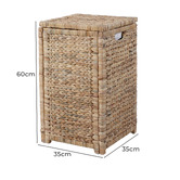 Temple &amp; Webster Villa Single Water Hyacinth Hamper