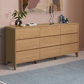 Temple &amp; Webster Raphael 9 Drawer Chest