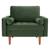 Temple &amp; Webster Stockholm Velvet Armchair