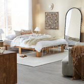 Temple &amp; Webster Santos Travertine-Look Wall Sconce