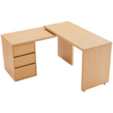 Temple &amp; Webster Justin Swivel Corner Desk