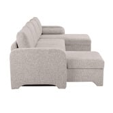 Temple &amp; Webster Frida 4 Seater Storage Sofa Bed with Double Chaise