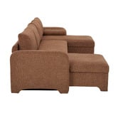 Temple &amp; Webster Frida 4 Seater Storage Sofa Bed with Double Chaise