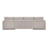 Temple &amp; Webster Frida 4 Seater Storage Sofa Bed with Double Chaise