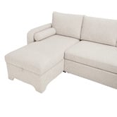 Temple &amp; Webster Frida 4 Seater Storage Sofa Bed with Double Chaise