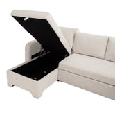 Temple &amp; Webster Frida 4 Seater Storage Sofa Bed with Double Chaise