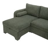 Temple &amp; Webster Frida 4 Seater Storage Sofa Bed with Double Chaise
