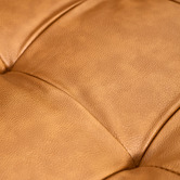 Temple &amp; Webster Tan Stockholm 4 Seater Faux Leather Sofa