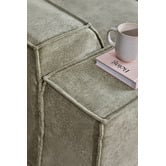 Temple &amp; Webster Cubo 4 Seater Chenille Modular Sofa &amp; Ottoman Set