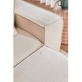 Temple &amp; Webster Cubo 4 Seater Chenille Modular Sofa &amp; Ottoman Set