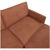 Temple &amp; Webster Coco 4 Seater Upholstered Modular Sofa &amp; Ottoman Set