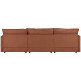 Temple &amp; Webster Coco 4 Seater Upholstered Modular Sofa &amp; Ottoman Set