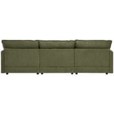 Temple &amp; Webster Coco 4 Seater Upholstered Modular Sofa &amp; Ottoman Set