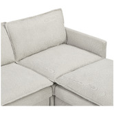 Temple &amp; Webster Coco 4 Seater Upholstered Modular Sofa &amp; Ottoman Set