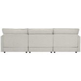 Temple &amp; Webster Coco 4 Seater Upholstered Modular Sofa &amp; Ottoman Set