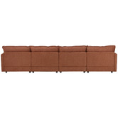 Temple &amp; Webster Coco 5 Seater Upholstered Modular Sofa &amp; Ottoman Set