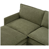 Temple &amp; Webster Coco 5 Seater Upholstered Modular Sofa &amp; Ottoman Set