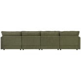Temple &amp; Webster Coco 5 Seater Upholstered Modular Sofa &amp; Ottoman Set