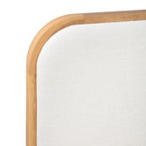 Temple &amp; Webster Barnaby Oak Wood Bed Frame