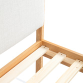 Temple &amp; Webster Barnaby Oak Wood Bed Frame