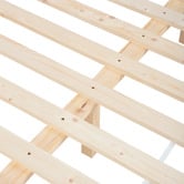 Temple &amp; Webster Barnaby Oak Wood Bed Frame
