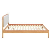 Temple &amp; Webster Barnaby Oak Wood Bed Frame