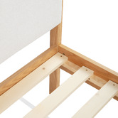 Temple &amp; Webster Barnaby Oak Wood Bed Frame