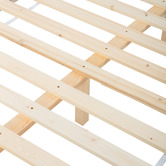 Temple &amp; Webster Barnaby Oak Wood Bed Frame